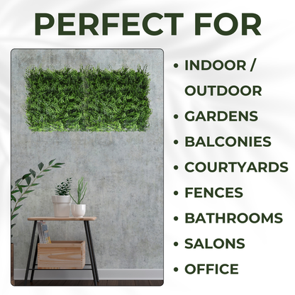 Fern - Artificial Living Wall Panel - 50cm x 50cm